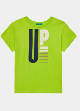 Zielona koszulka dziecięca United Colors Of Benetton dla chłopców