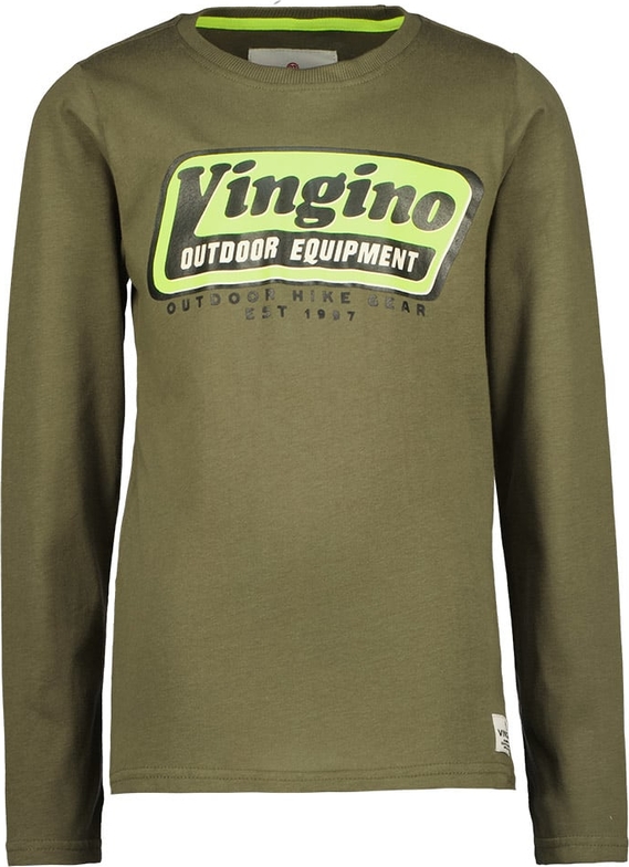 Zielona koszulka dziecięca Vingino dla chłopców