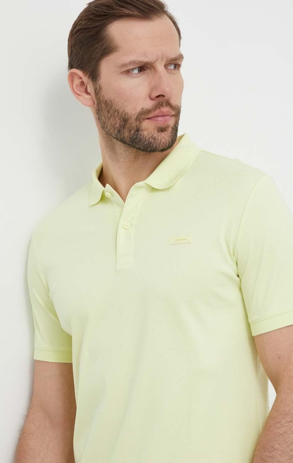 Zielona koszulka polo Calvin Klein w stylu casual