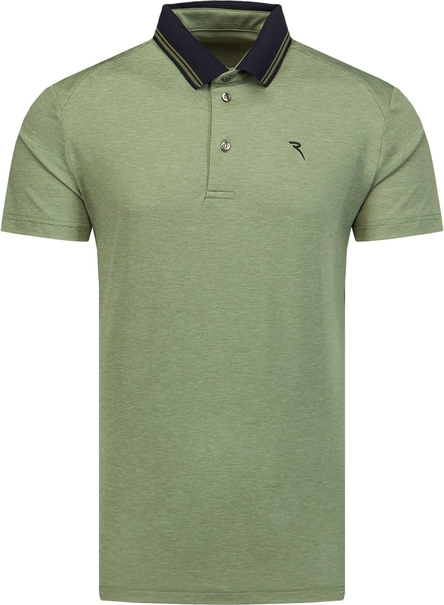 Zielona koszulka polo Chervo z tkaniny z krótkim rękawem w stylu casual