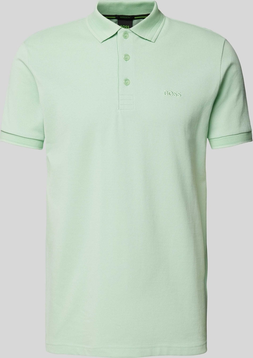 Zielona koszulka polo Hugo Boss z krótkim rękawem