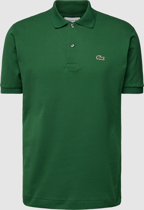 Zielona koszulka polo Lacoste z bawełny w stylu casual
