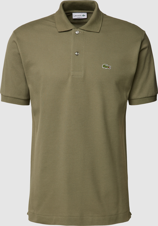 Zielona koszulka polo Lacoste z bawełny z krótkim rękawem