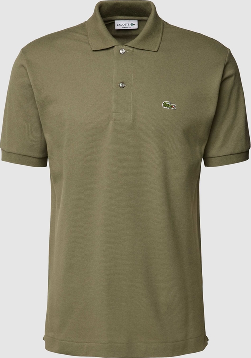 Zielona koszulka polo Lacoste z krótkim rękawem w stylu casual