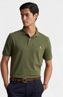 Zielona koszulka polo POLO RALPH LAUREN w stylu casual