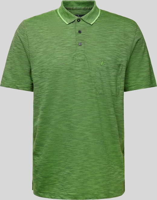 Zielona koszulka polo Ragman z bawełny