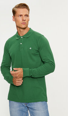 Zielona koszulka polo United Colors Of Benetton