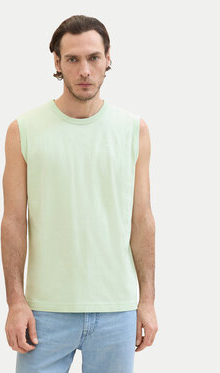Zielona koszulka Tom Tailor z krótkim rękawem w stylu casual