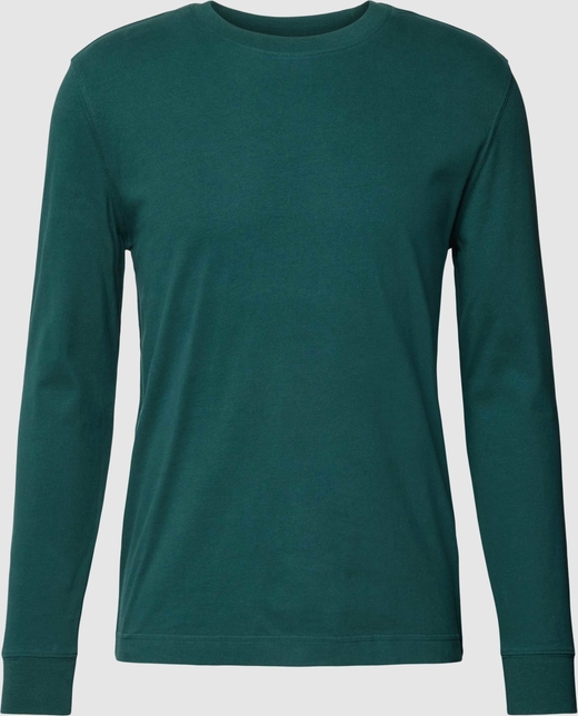 Zielona koszulka z długim rękawem Esprit z bawełny z długim rękawem