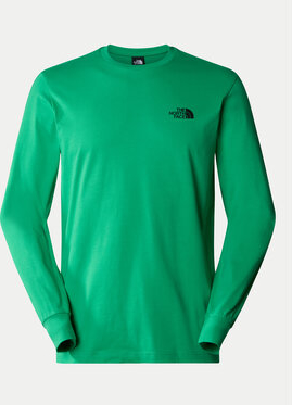 Zielona koszulka z długim rękawem The North Face w sportowym stylu
