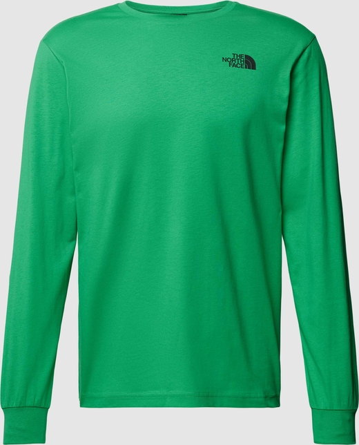 Zielona koszulka z długim rękawem The North Face z długim rękawem w sportowym stylu