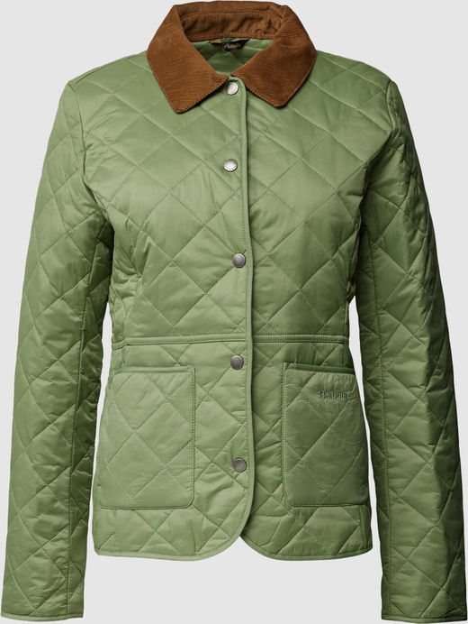 Zielona kurtka Barbour w stylu casual bez kaptura krótka