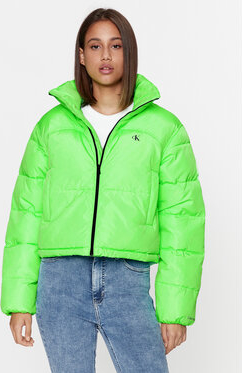 Zielona kurtka Calvin Klein krótka
