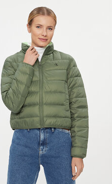 Zielona kurtka Calvin Klein w stylu casual