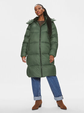 Zielona kurtka Calvin Klein w stylu casual z kapturem