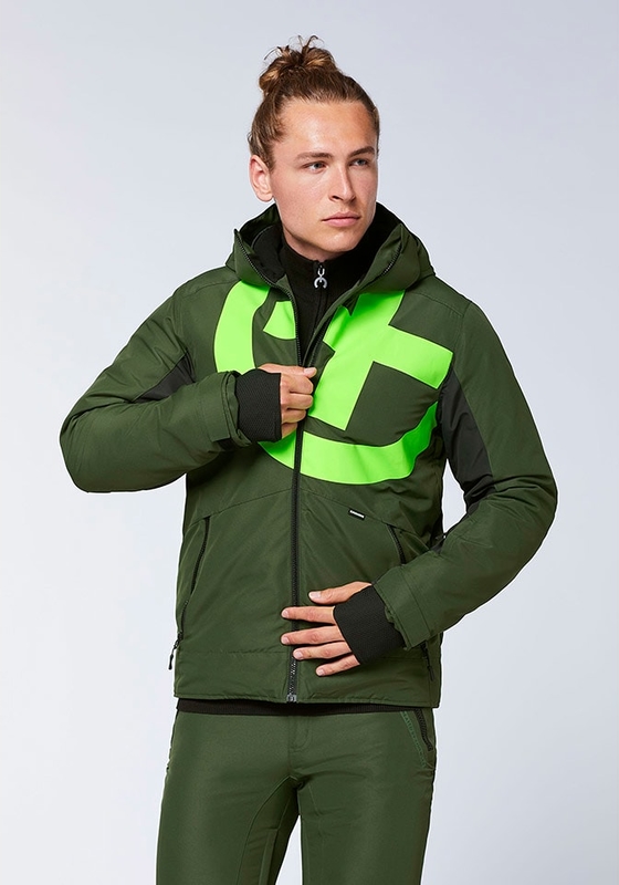 Zielona kurtka Chiemsee w sportowym stylu krótka