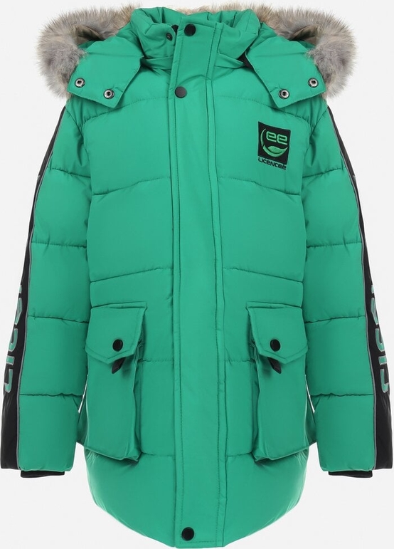 Zielona kurtka dziecięca born2be dla chłopców