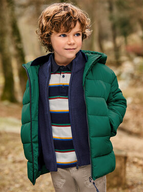 Zielona kurtka dziecięca Mayoral dla chłopców