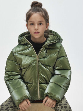 Zielona kurtka dziecięca Mayoral dla dziewczynek
