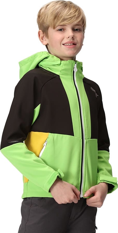 Zielona kurtka dziecięca Regatta dla chłopców