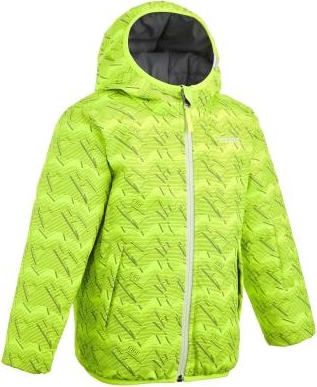 Zielona kurtka dziecięca WED'ZE z tkaniny