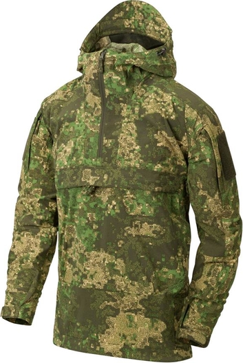 Zielona kurtka HELIKON-TEX w militarnym stylu z tkaniny krótka