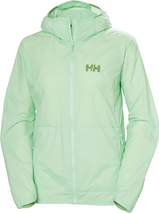 Zielona kurtka Helly Hansen z kapturem wiatrówki w stylu casual