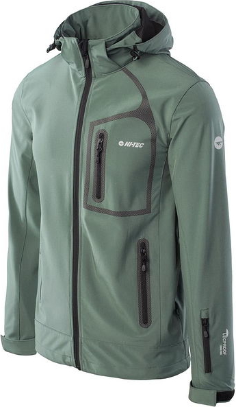 Zielona kurtka Hi-Tec w sportowym stylu