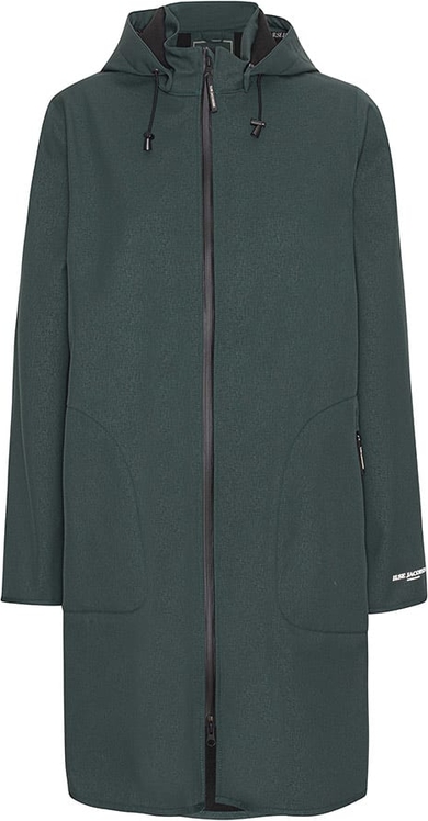 Zielona kurtka Ilse Jacobsen z kapturem w stylu casual wiatrówki