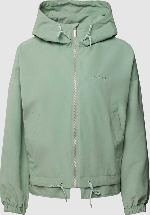 Zielona kurtka Mazine w stylu casual z kapturem krótka