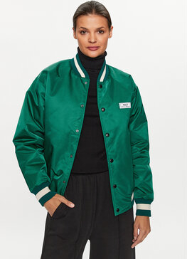 Zielona kurtka Mercer Amsterdam w stylu casual krótka