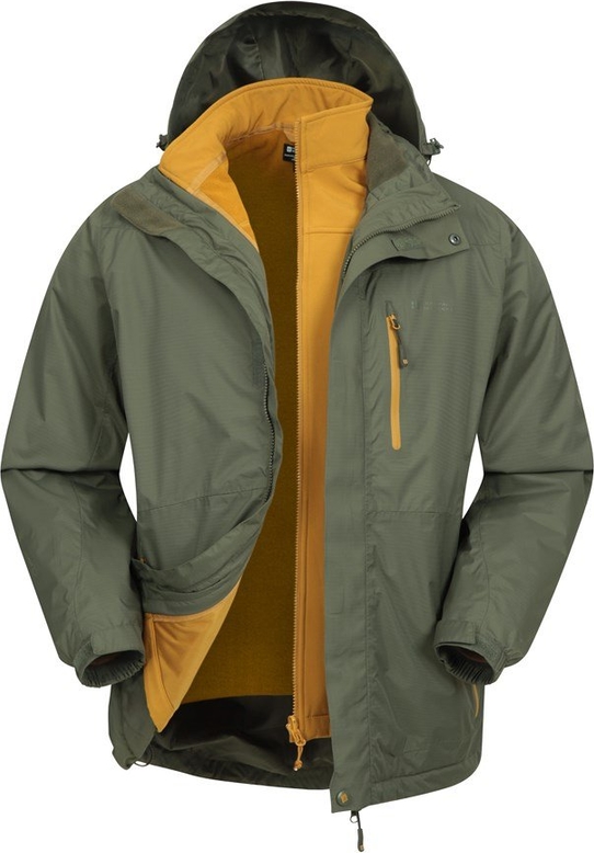 Zielona kurtka Mountain Warehouse krótka w stylu casual