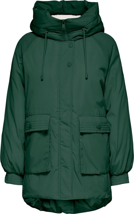 Zielona kurtka Only w stylu casual długa