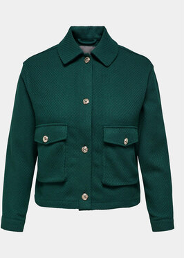 Zielona kurtka Only w stylu casual krótka przejściowa