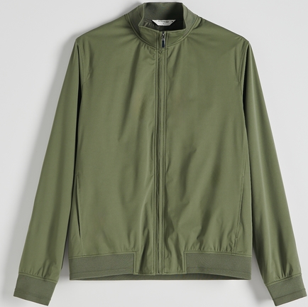 Zielona kurtka Reserved krótka w stylu casual