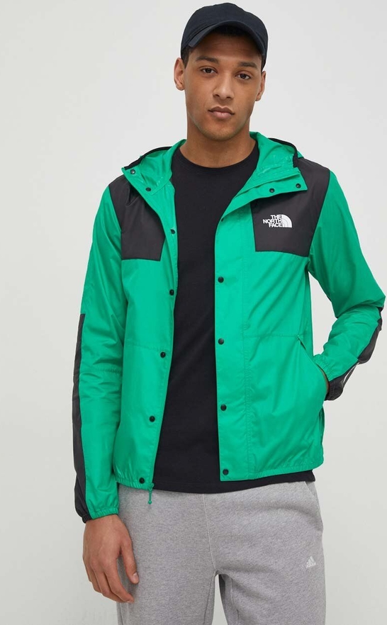 Zielona kurtka The North Face w sportowym stylu