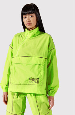 Zielona kurtka Togoshi bez kaptura w stylu casual krótka