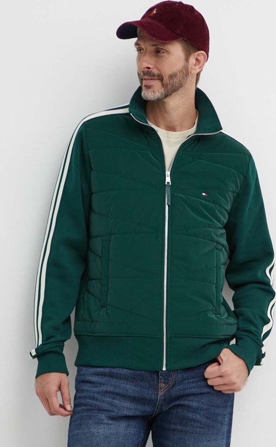 Zielona kurtka Tommy Hilfiger krótka w stylu casual