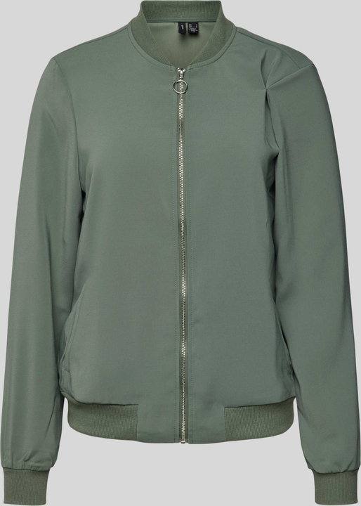 Zielona kurtka Vero Moda w stylu casual bez kaptura krótka