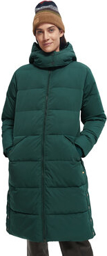 Zielona kurtka Visconi długa w stylu casual