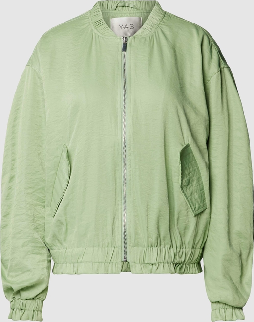 Zielona kurtka YAS w stylu casual krótka