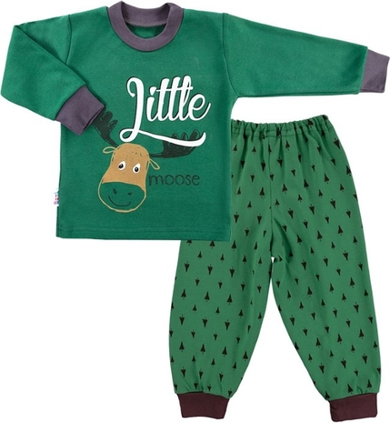 Zielona piżama Ewa Klucze Eevi dla chłopców