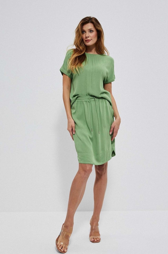 Zielona spódnica Moodo.pl w stylu casual midi