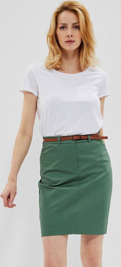 Zielona spódnica Moodo.pl w stylu casual mini