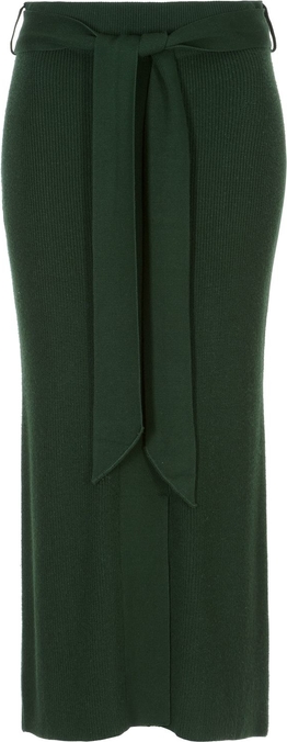 Zielona spódnica Ochnik midi w stylu casual