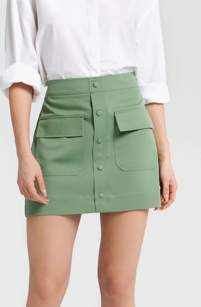 Zielona spódnica Sinsay mini w stylu casual