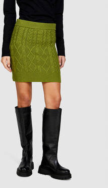 Zielona spódnica Sisley w stylu casual
