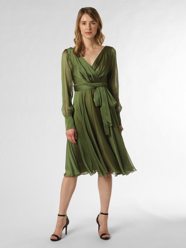 Zielona sukienka Apriori z szyfonu