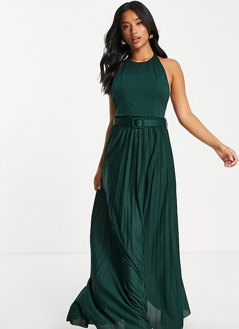 Zielona sukienka Asos bez rękawów