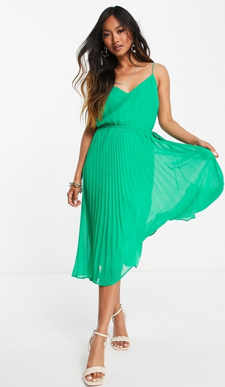 Zielona sukienka Asos midi